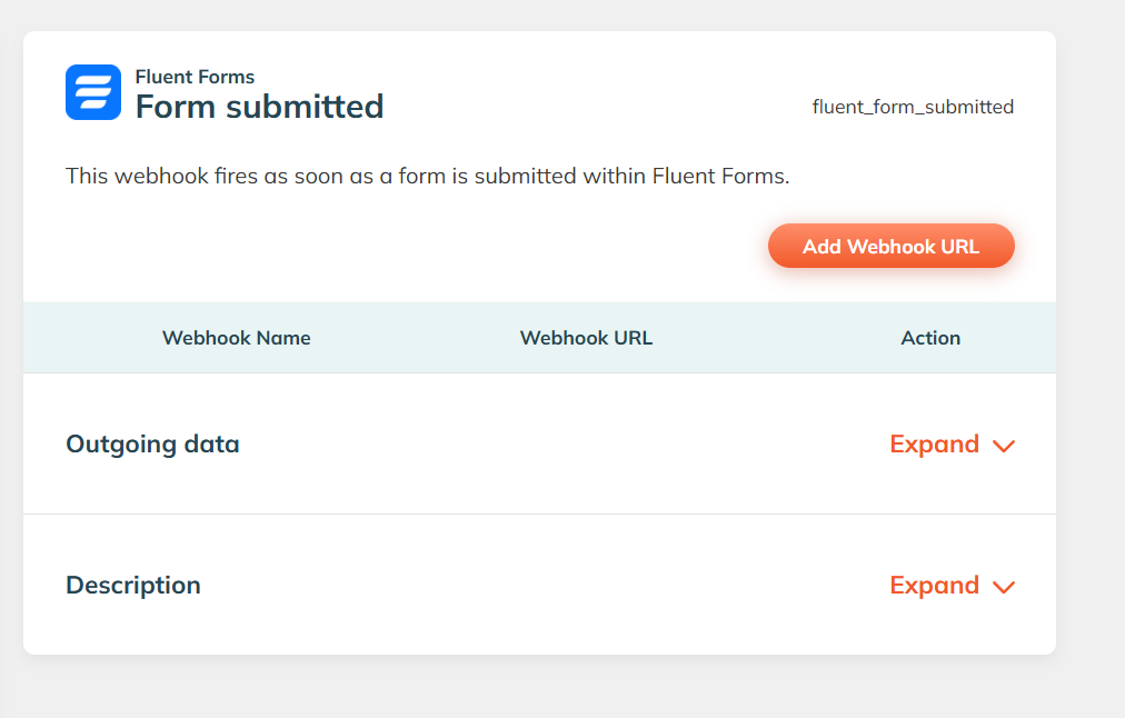 The Form submitted trigger for Fluent Forms in WP Webhooks